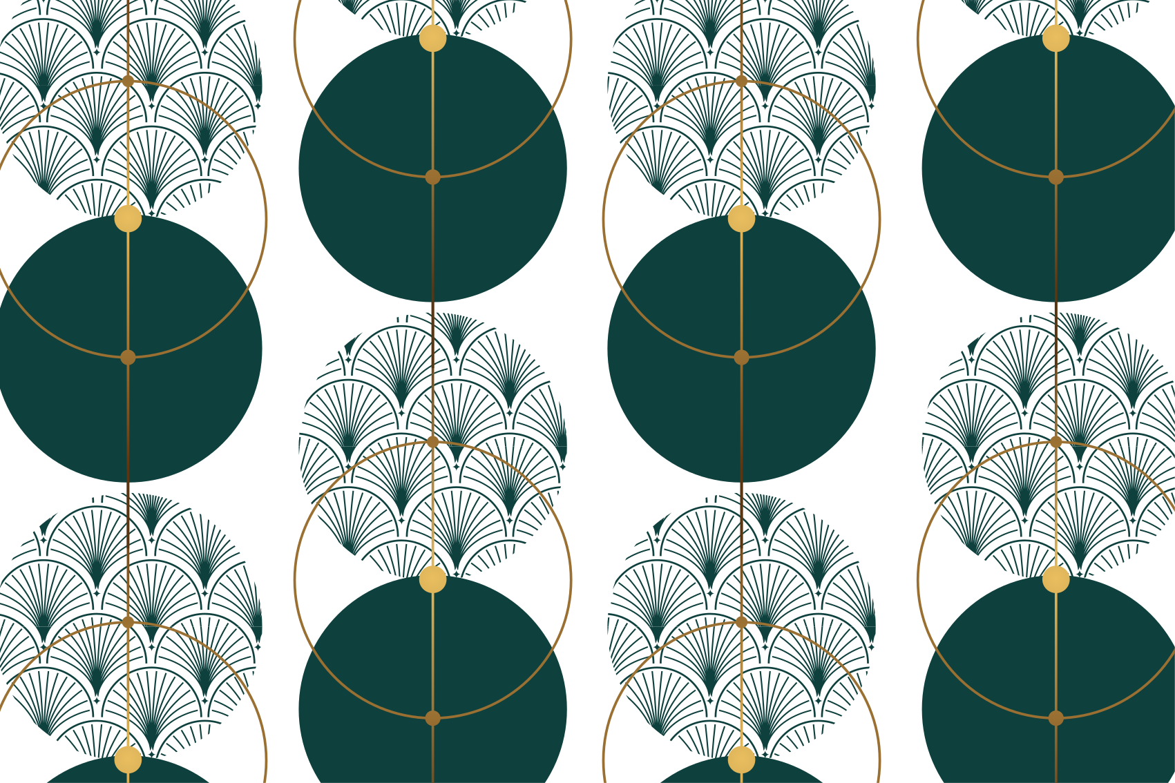 Vinyl tapijt geometrisch glamour stijl geo kunst - TenStickers