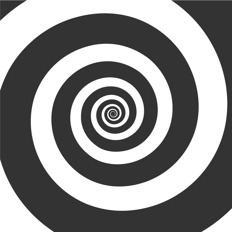 Vinyl tapijt geometrisch spirale beweging - TenStickers