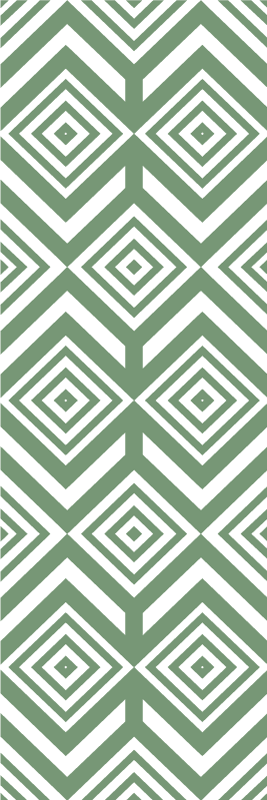 Vinyl tapijt woonkamer groene ruiten - TenStickers