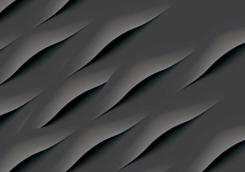 Vinyl tapijt grijs abstracte grijze golfpatronen - TenStickers