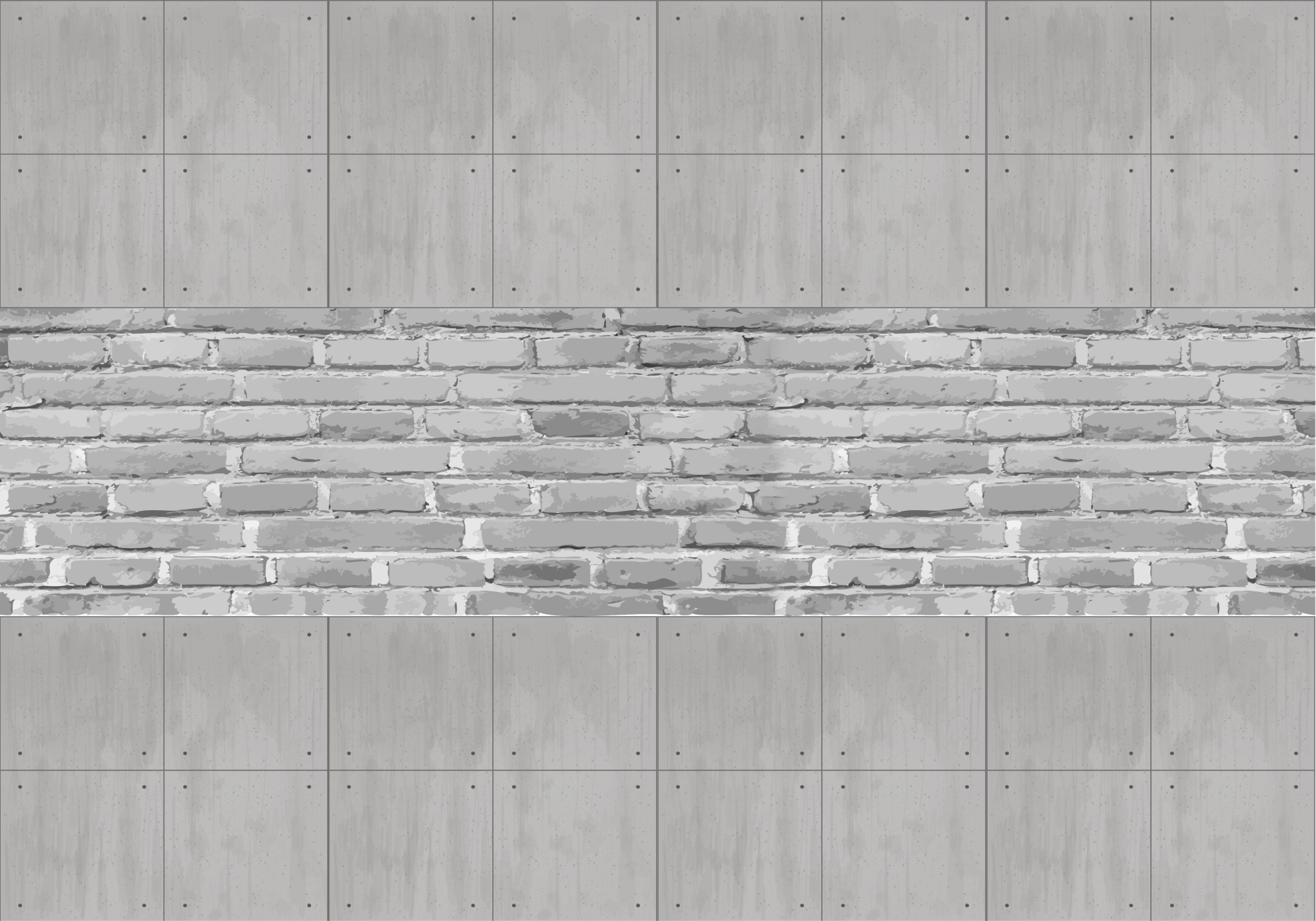 Vinyl tapijt grijs betonpanelen - TenStickers