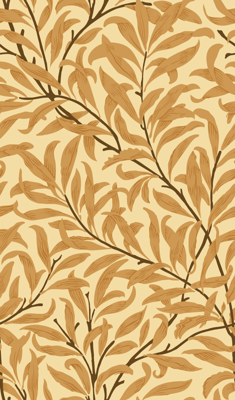 Vinyl tapijt beige met botanische bladeren print - TenStickers