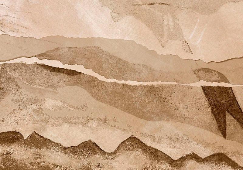 Vinyl tapijt beige strips papier - TenStickers