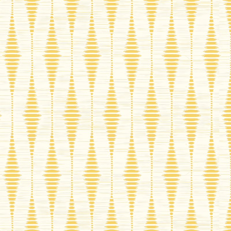 Vinyl tapijt geel rabaul ikat - TenStickers