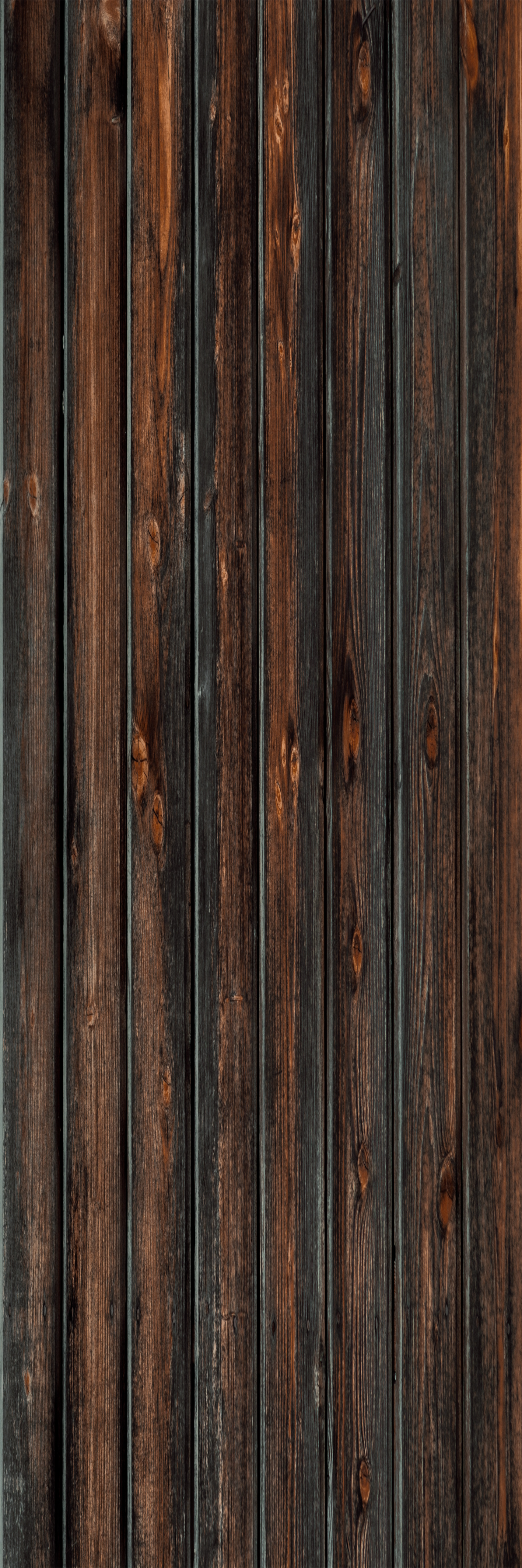 Vinyl tapijt bruin hout stijl verbrand zwart hout - TenStickers