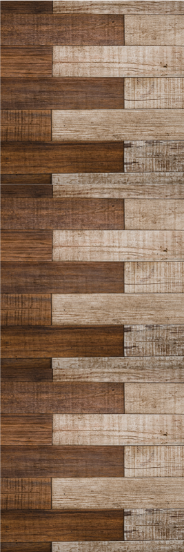 Vinyl tapijt bruin met ingebed hout - TenStickers