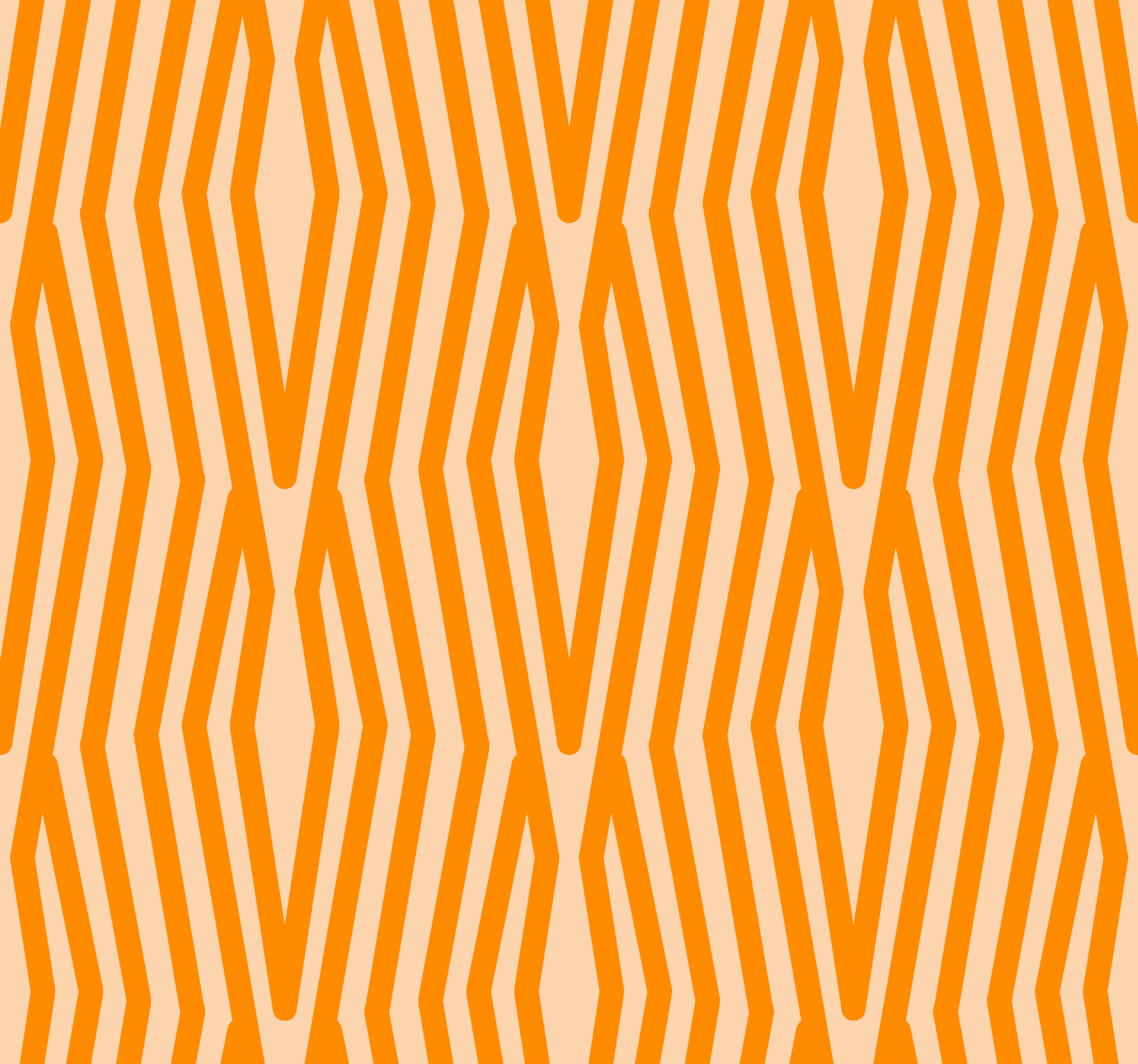 Vinyl tapijt oranje abstract patroon - TenStickers
