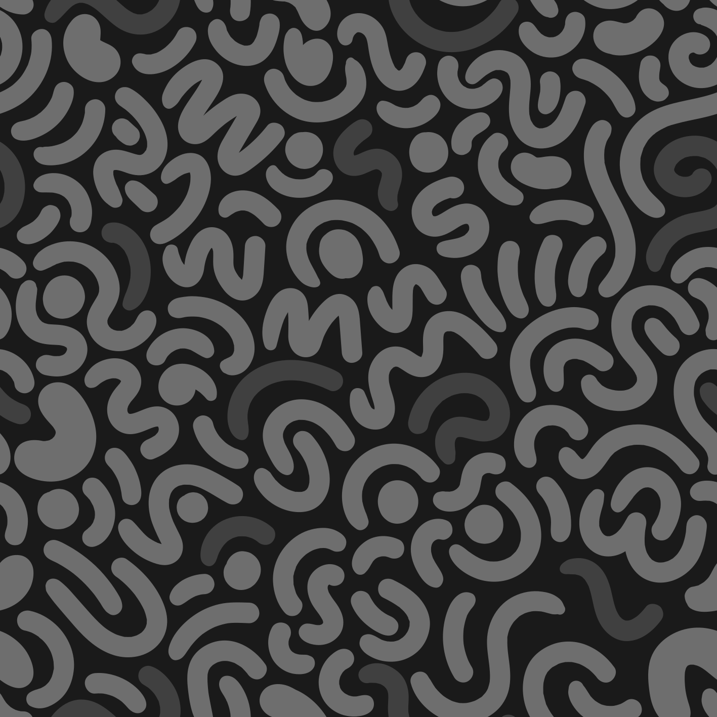 Vinyl tapijt zwart abstracte zwarte ronde lijnen - TenStickers