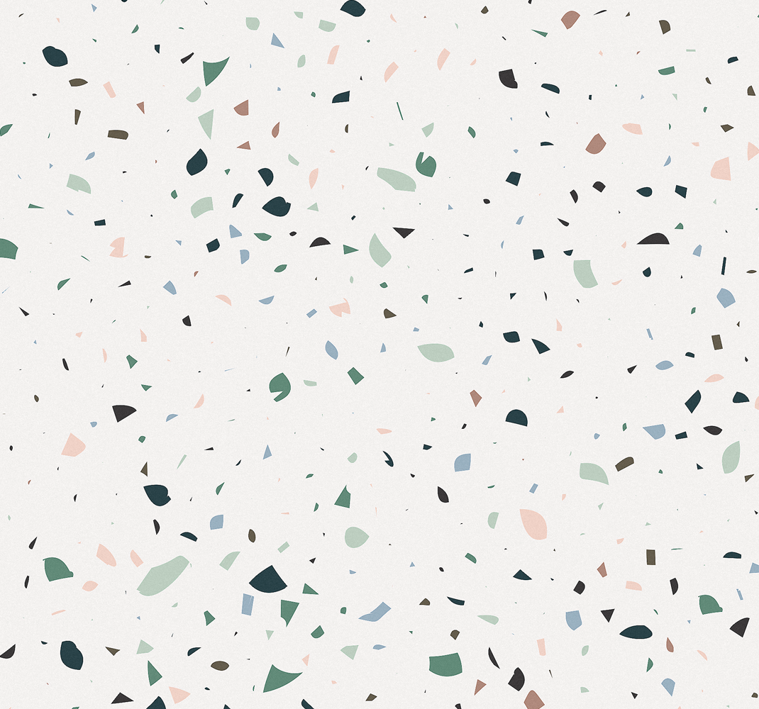Buitenvinyltapijt white terrazo - TenStickers