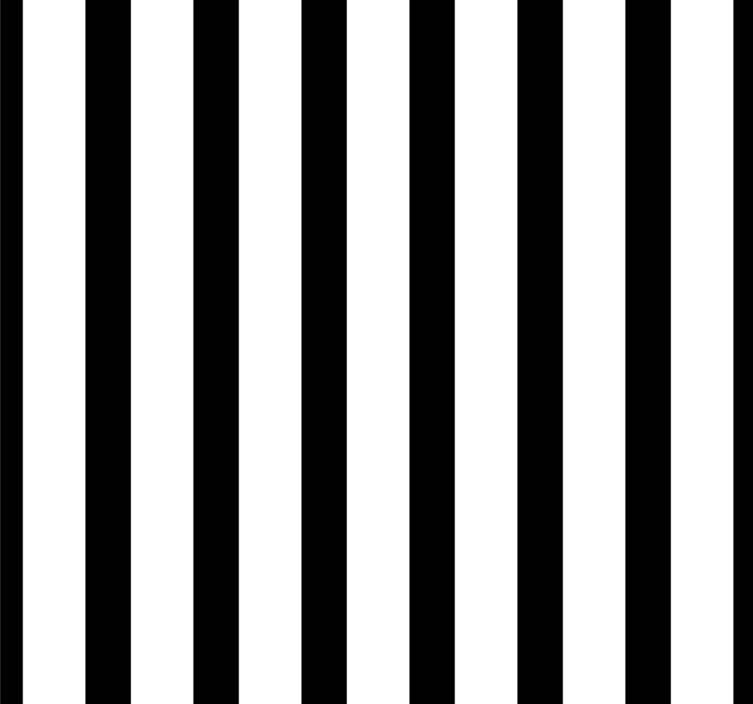 Buitenvinyltapijt klassieke zwart-witte strepen - TenStickers