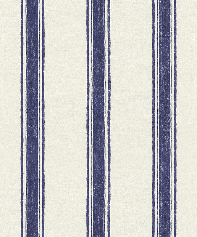 Buitenvinyltapijt verticale lijnen marineblauw - TenStickers