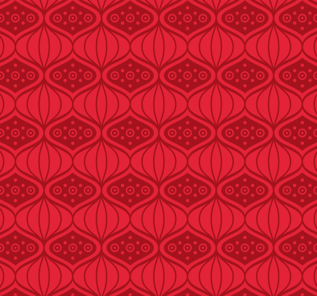Vinyl tapijt rood in oosterse stijl - TenStickers