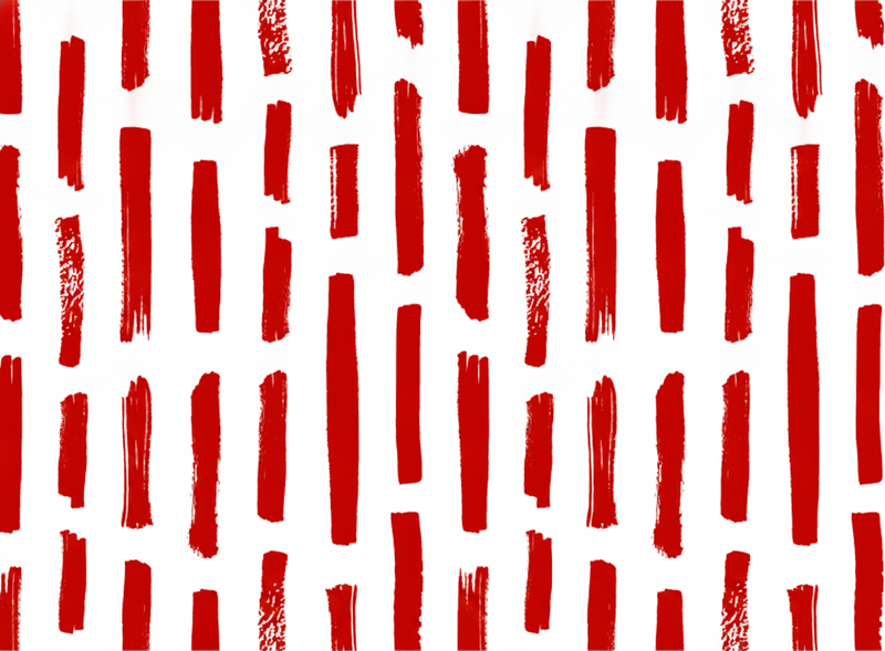 Vinyl tapijt rood met rode en witte strepen - TenStickers