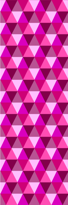 Vinyl tapijt roze fuchsia geometrisch - TenStickers