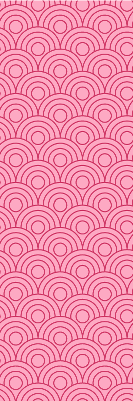 Vinyl tapijt roze donker en lichtroze vorm - TenStickers