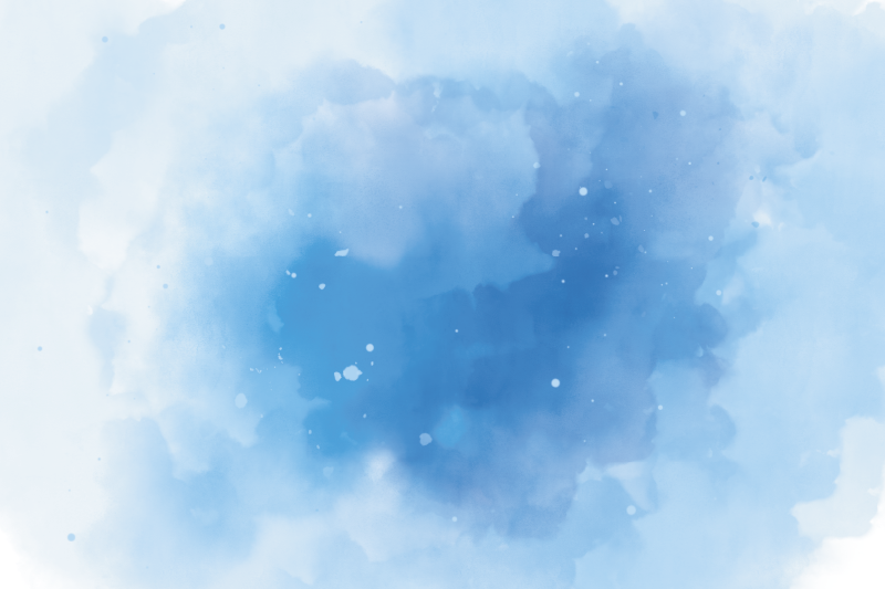 Blauw aquarel minimalistisch vinyl tapijt - TenStickers