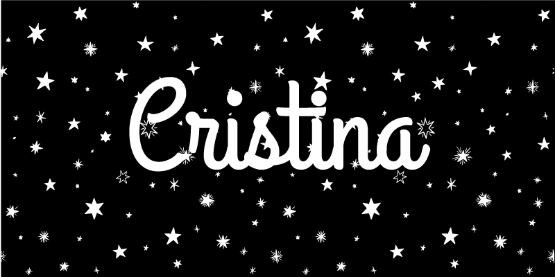 Sterrennacht vinyl tapijt aanpasbaar met naam - TenStickers