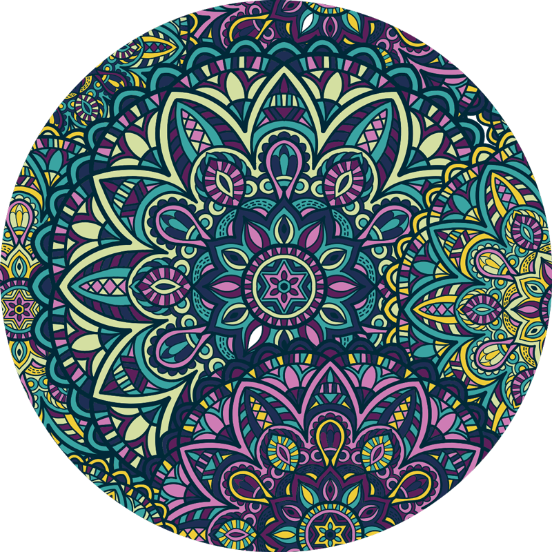 Vinyl tapijt mandala mandala patroon - TenStickers