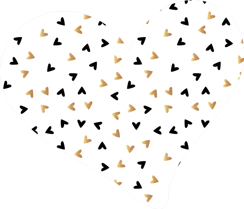 Hartverstrooiingspatroon vinyl tapijt geometrisch - TenStickers