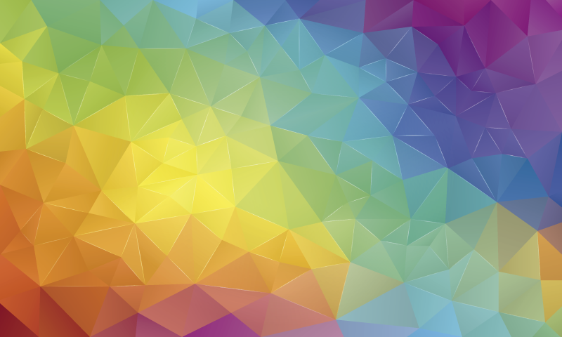 Geometrisch spectrum Geometrische vinyl vloerkleed - TenStickers