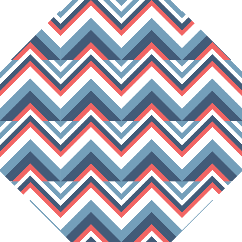 Chevron-kleurblok vinyl tapijt geometrisch - TenStickers