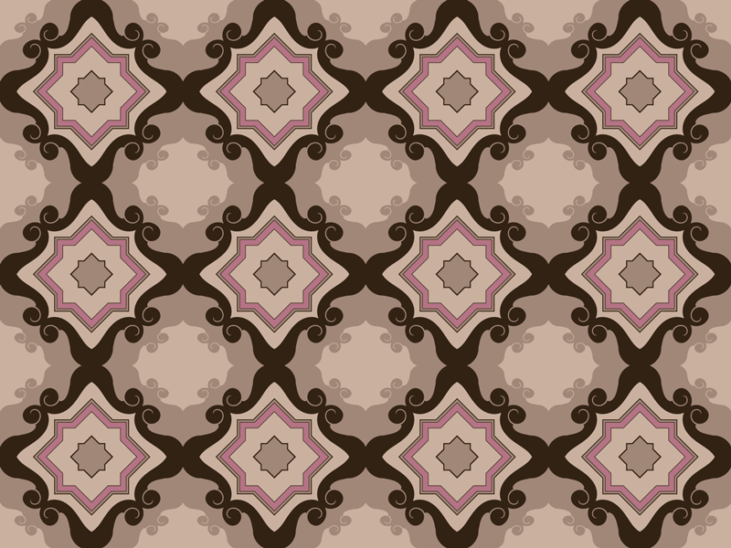 Mozaïek tegelpatroon vinyl tapijt woonkamer - TenStickers