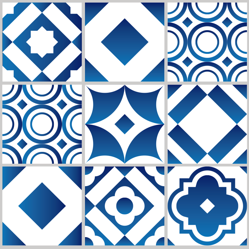 Elegant vinyl vloerkleed keuken tapijt tegels - TenStickers