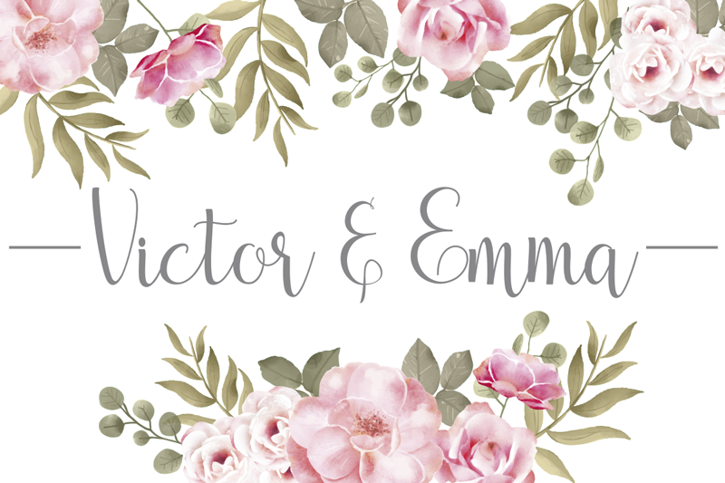 Gepersonaliseerde vinyl tapijt met naam - TenStickers