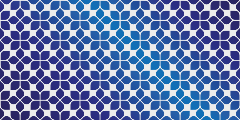 Geometrische tegels vinyl tapijt  - TenStickers