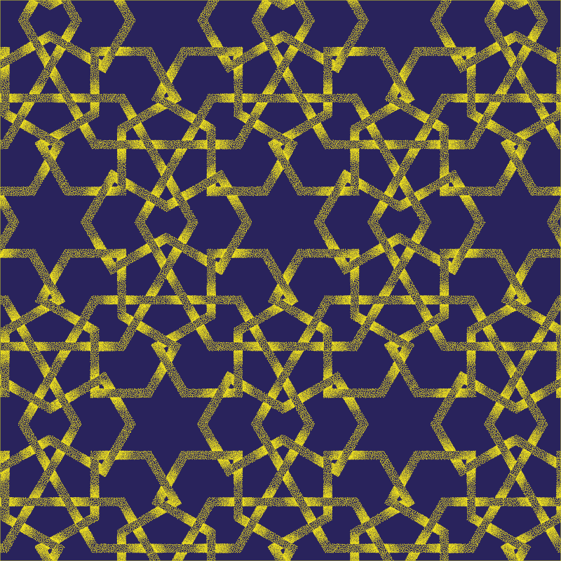 Geometrisch patroon vinyl tapijt badkamer - TenStickers