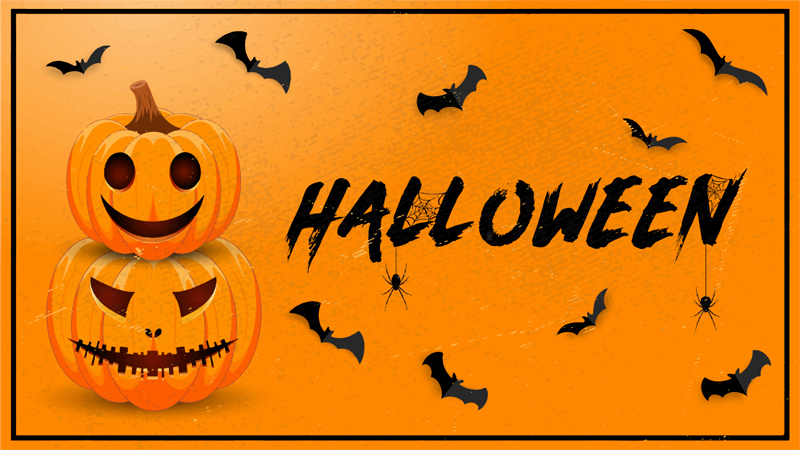 Halloween viering vinyl tapijt  - TenStickers