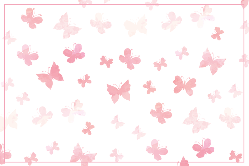 Vlinder verspreid vinyl tapijt bloemen en planten - TenStickers