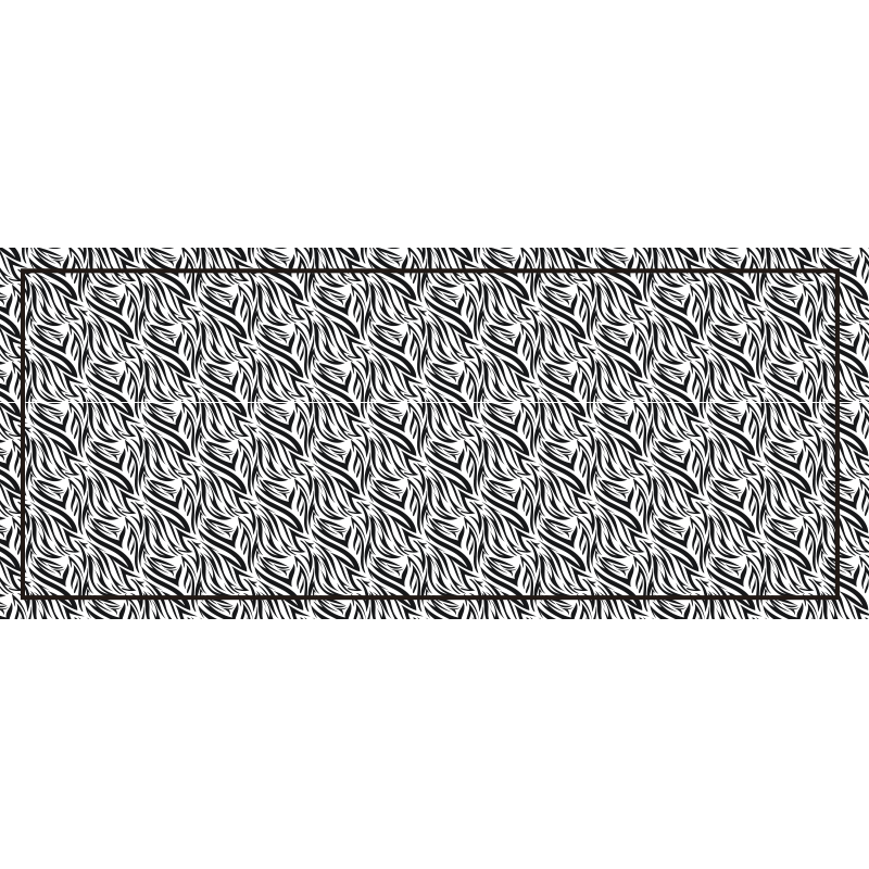 Zebra-wendingen vinyl tapijt dierenprint - TenStickers