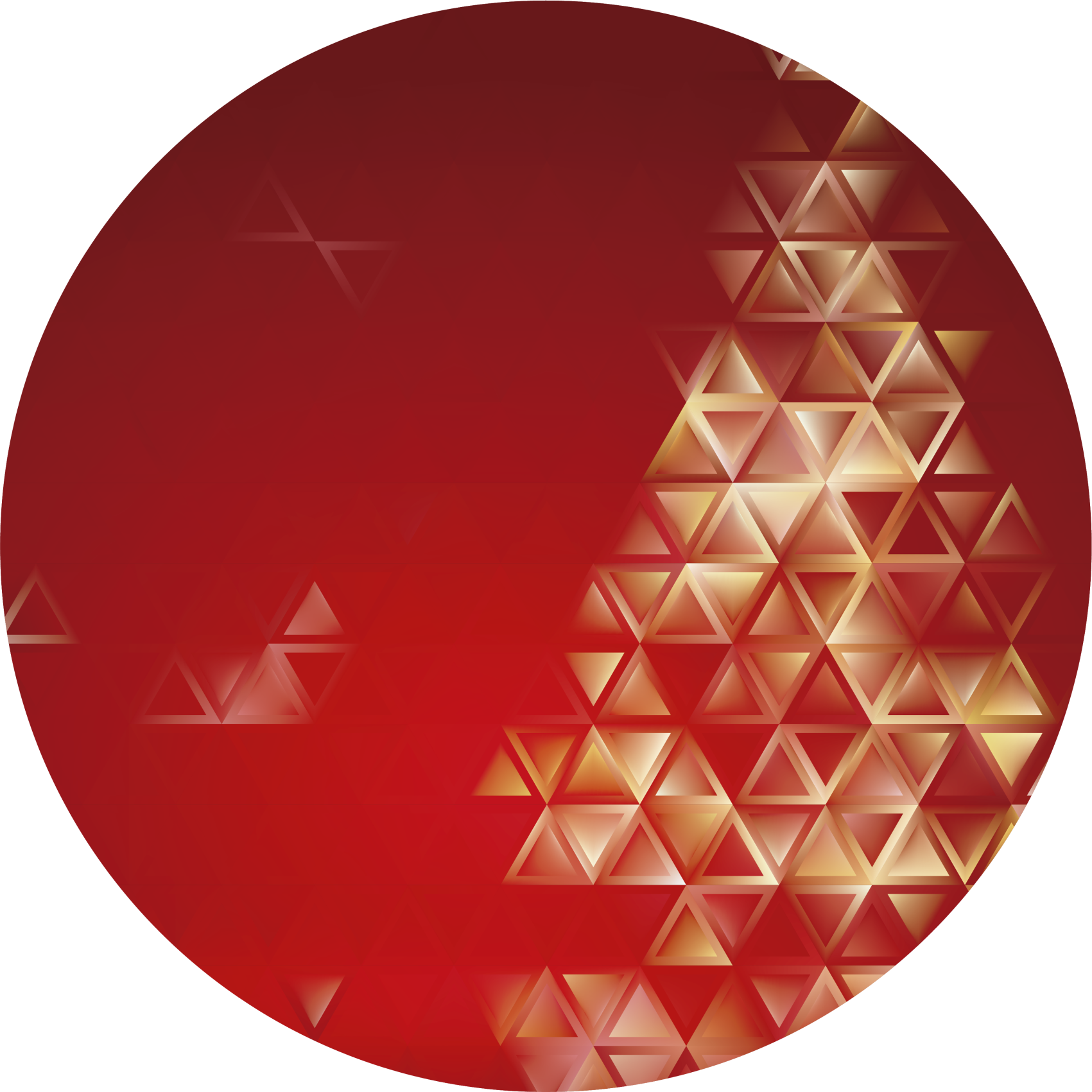 Geometrische ombre bol vinyl tapijt geometrisch - TenStickers