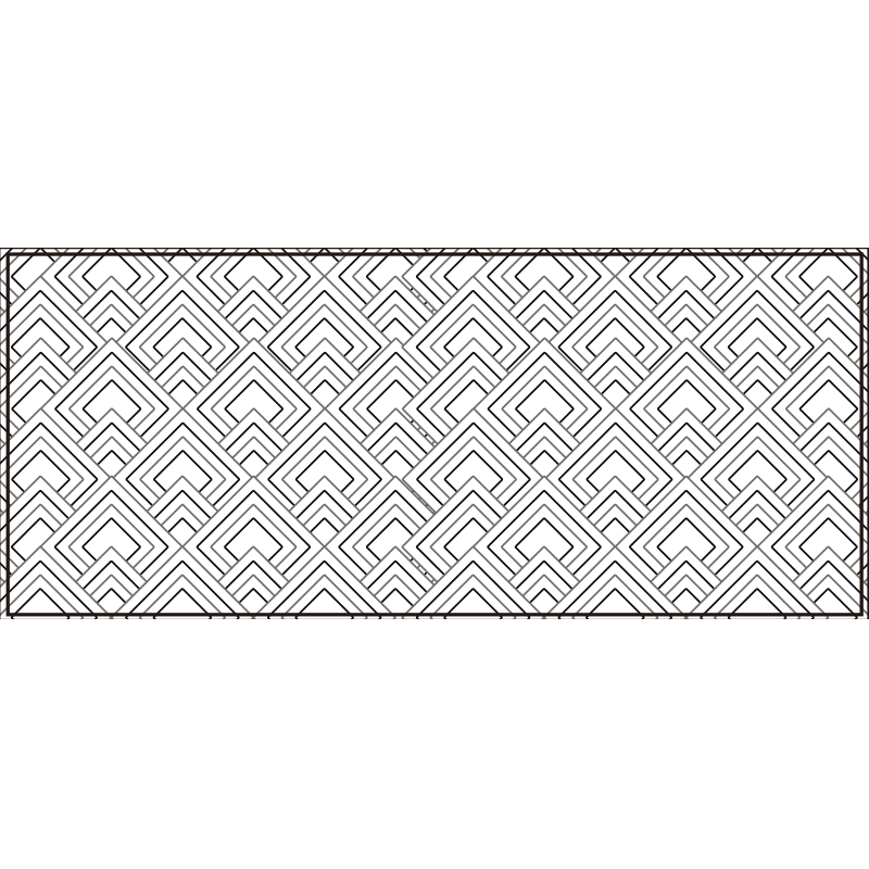 Geometrisch doolhofstructuur vinyl tapijt geometrisch - TenStickers