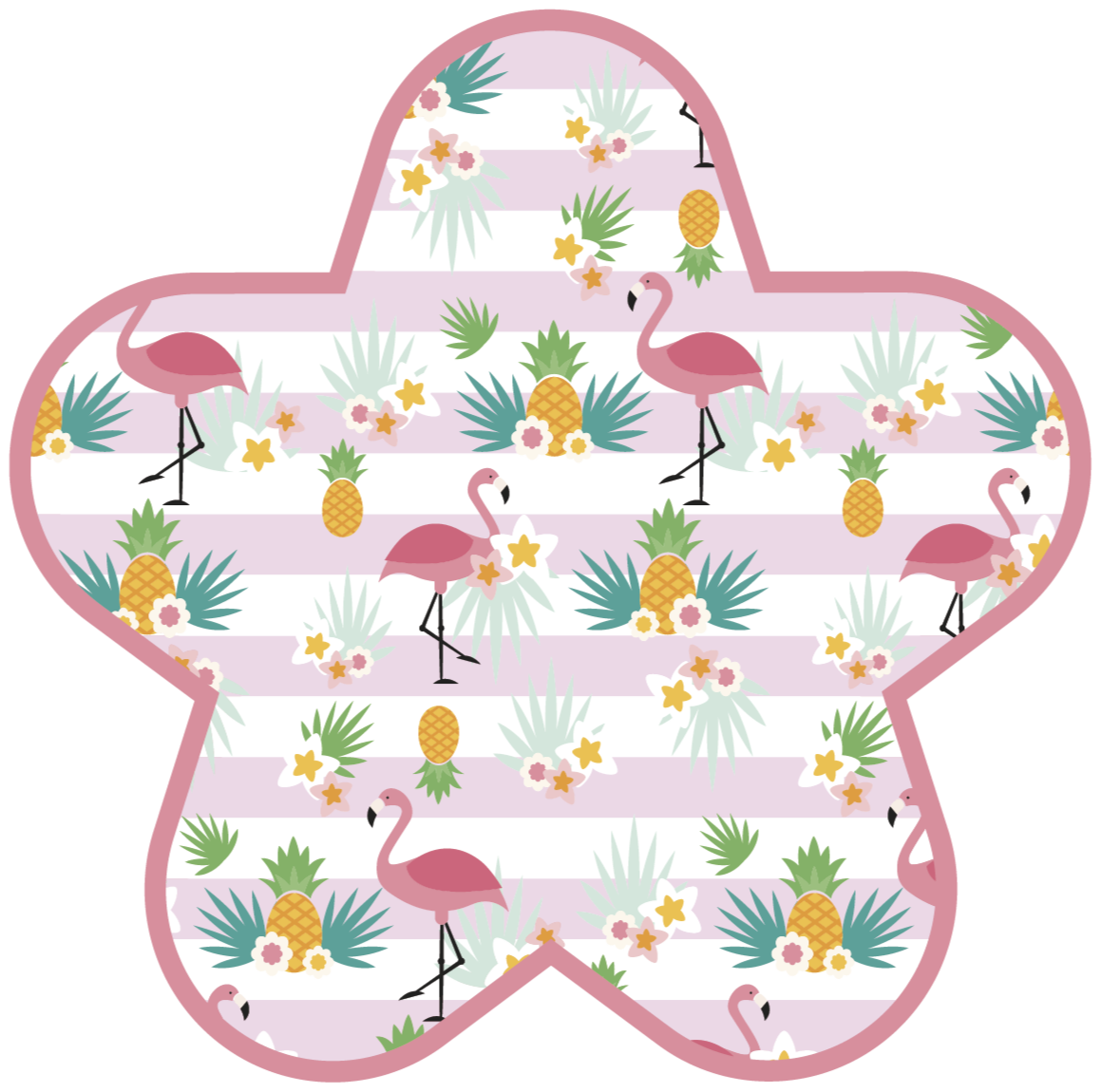 Flamingo-speeltijd vinyl tapijt baby - TenStickers