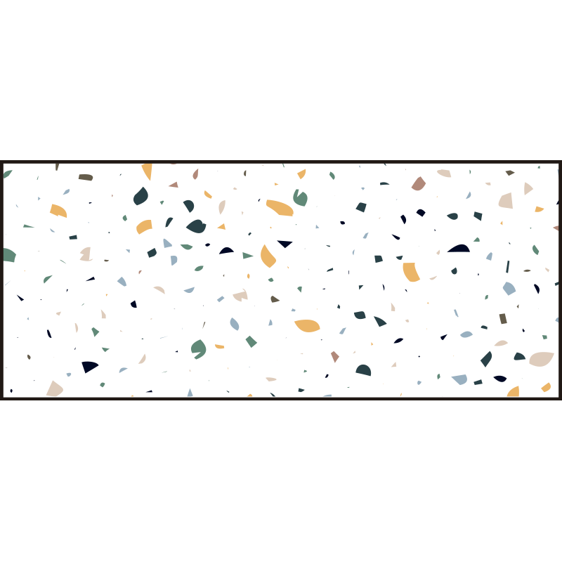 Terrazzo-inspiratie vinyl tapijt geometrisch - TenStickers