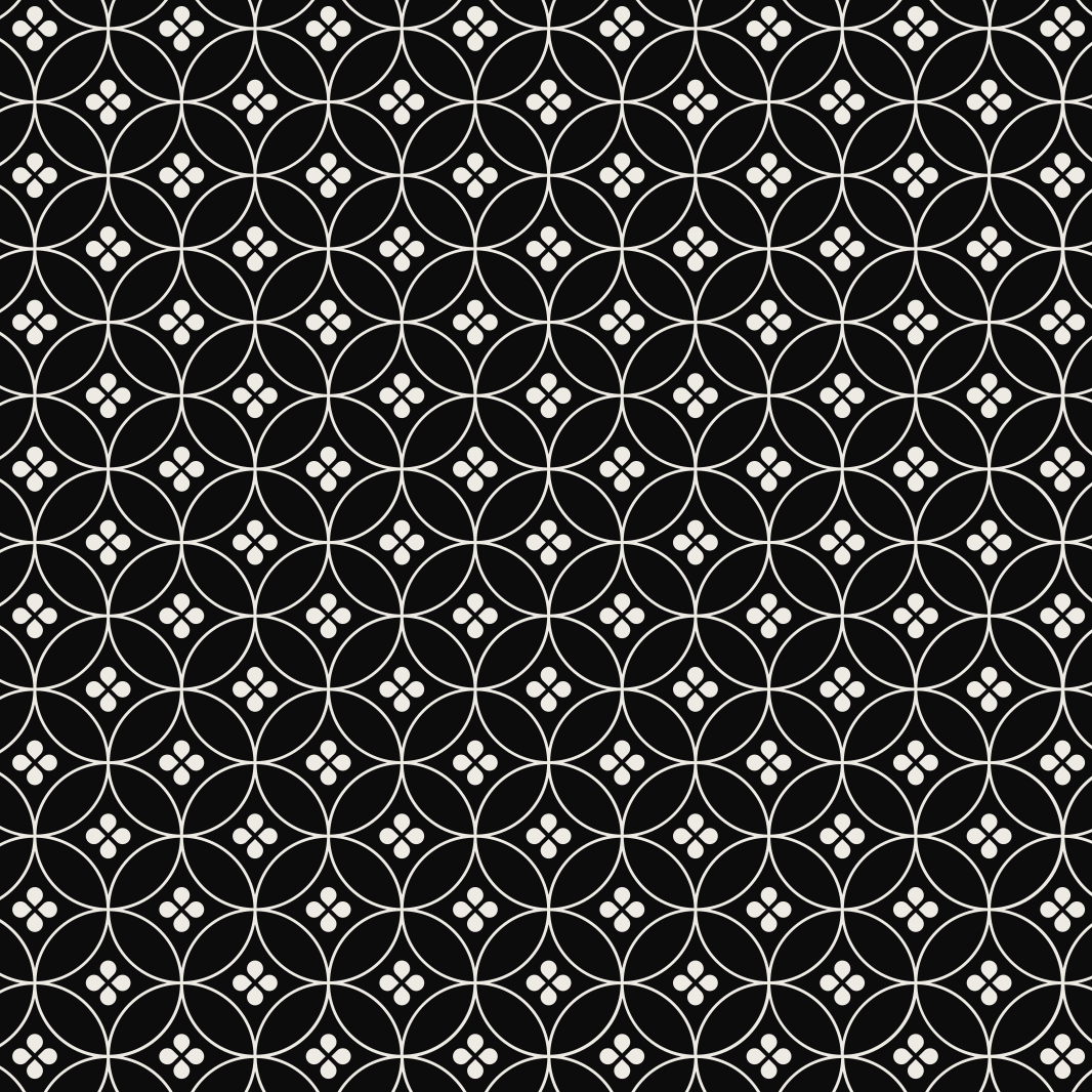 Geometrisch cirkelpatroon vinyl tapijt  - TenStickers