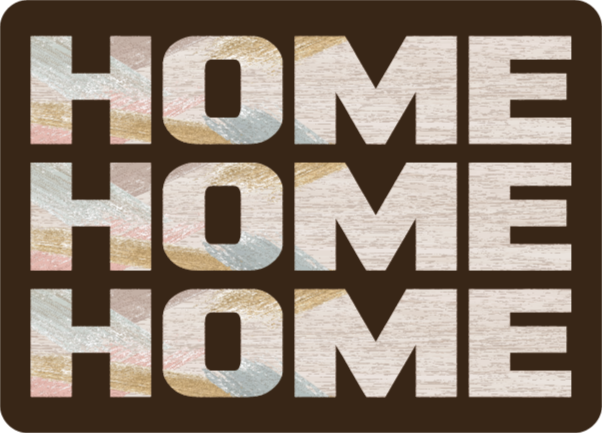 Welkom thuis entree vinyl tapijt zinnen en teksten - TenStickers