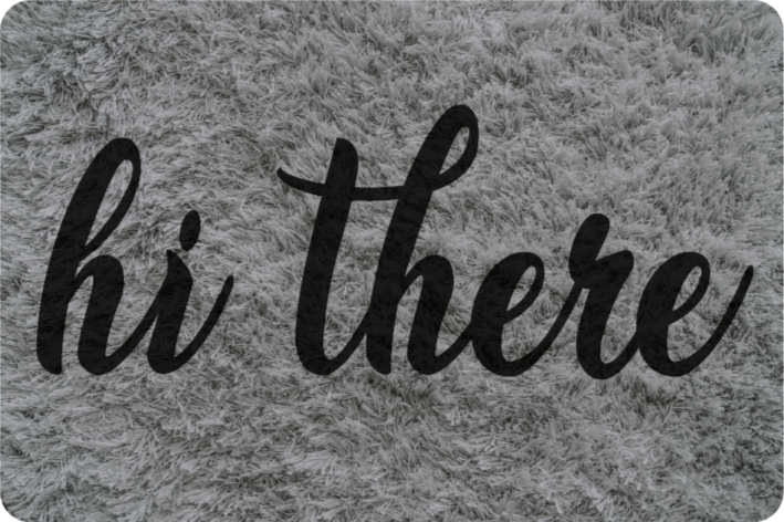 Hallo decor vinyl tapijt zinnen en teksten - TenStickers