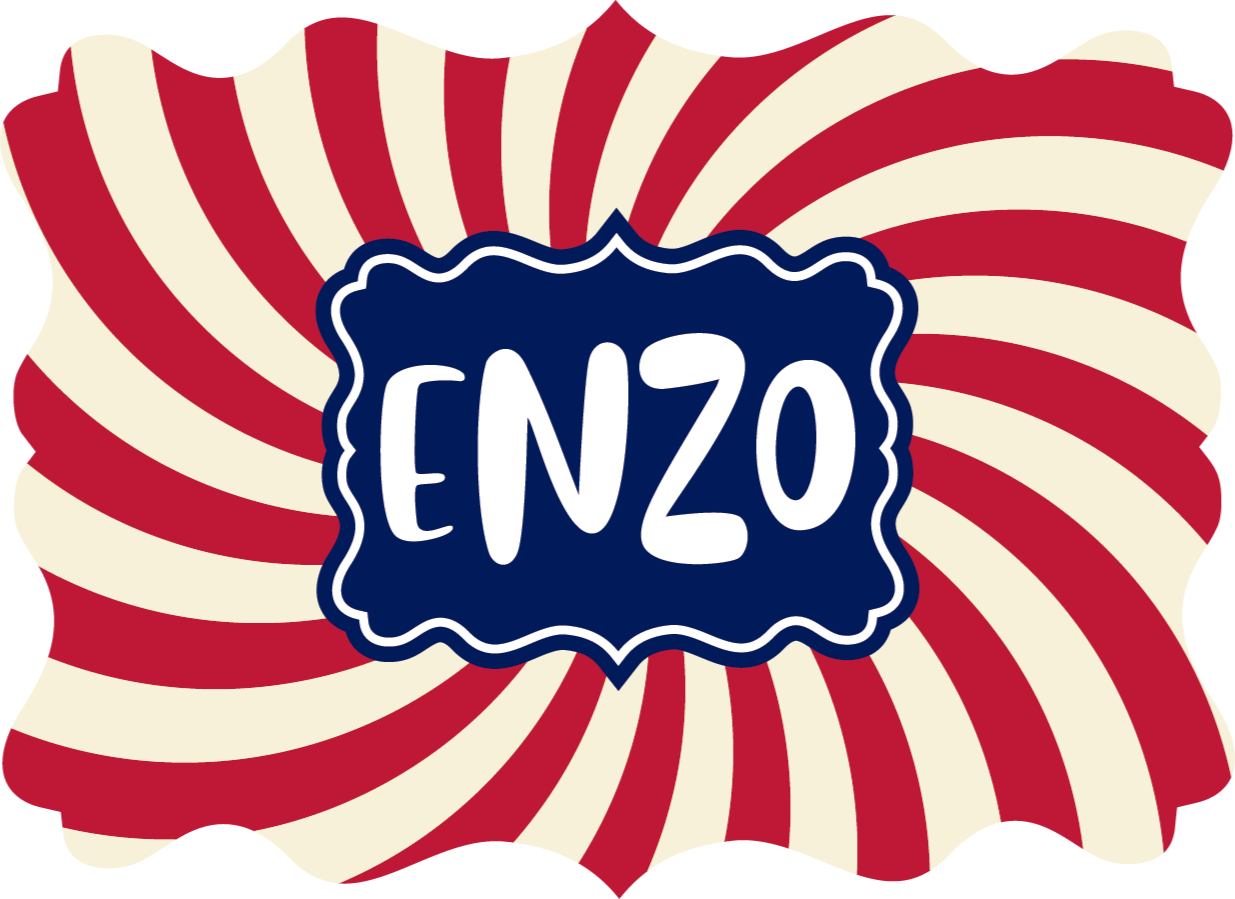 Vinyl vloerkleed met naam Circus met naam - TenStickers