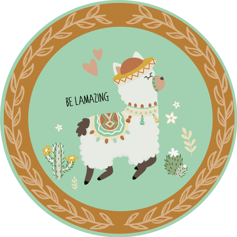 Wees geweldig dieren vinyl tapijt - TenStickers