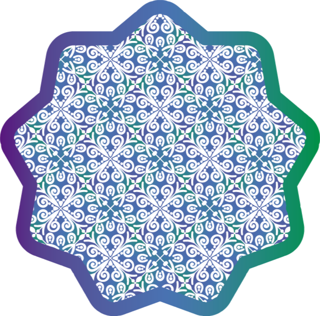 Ingewikkeld tegelontwerp vinyl tapijt tegels - TenStickers