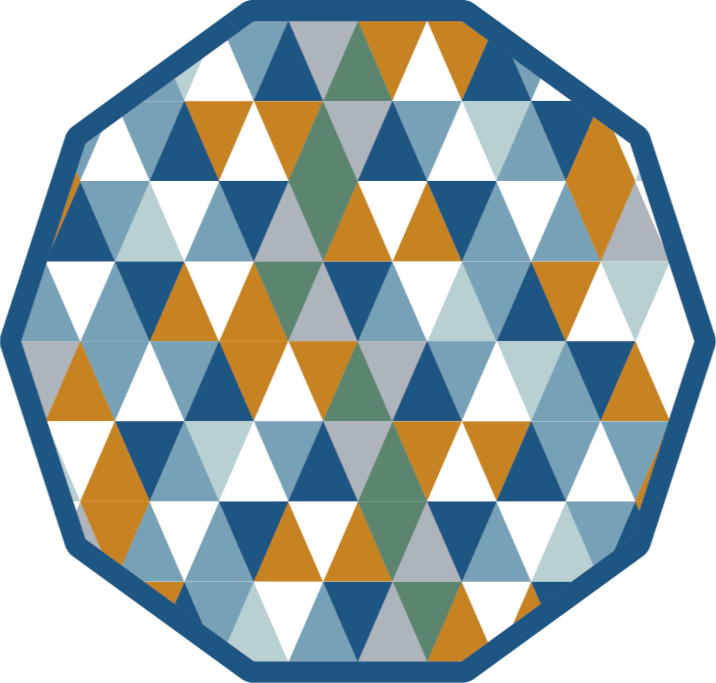 Geometrische achthoek vinyl tapijt geometrisch - TenStickers