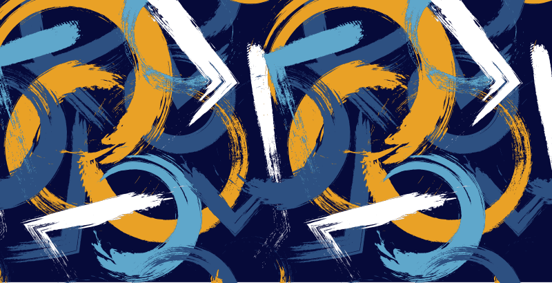 Abstracte wervelingen vinyl tapijt geometrisch - TenStickers