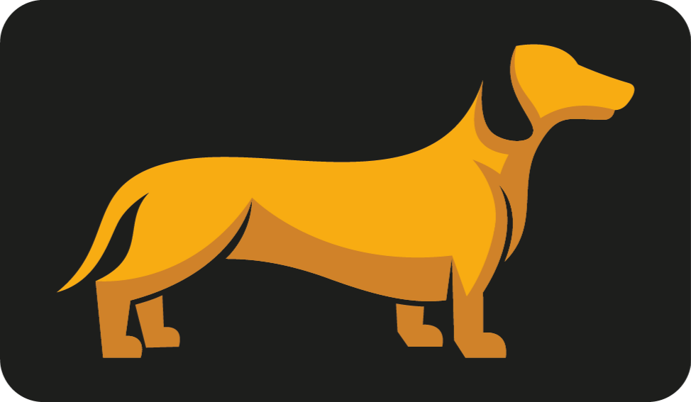 Honden silhouet dieren vinyl tapijt - TenStickers