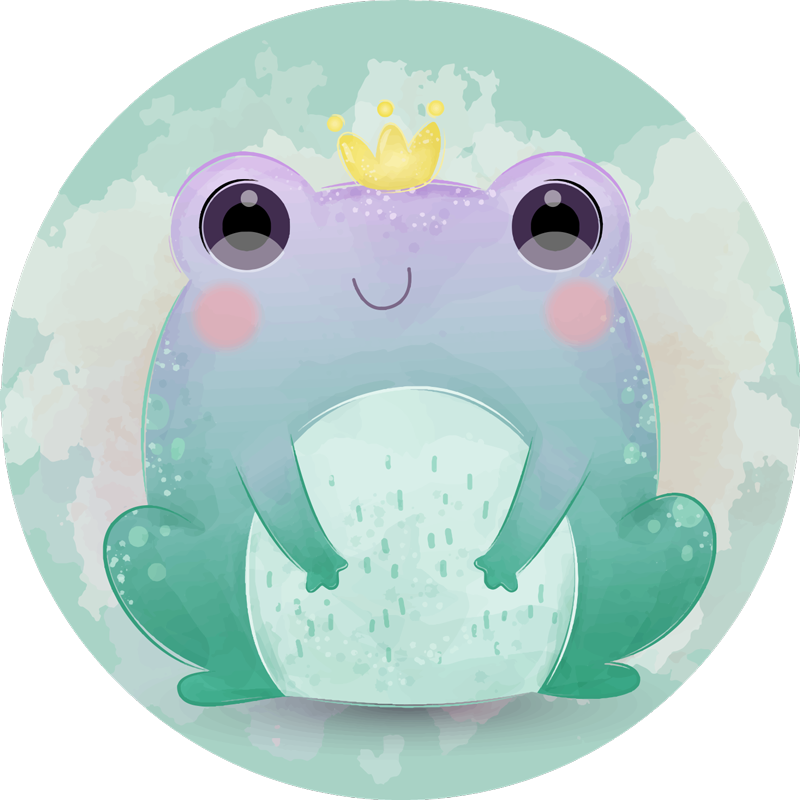 Cartoon aquatische vrienden vinyl tapijt voor meer kinderen - TenStickers