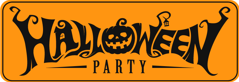 Vinyl tapijt halloween feestelijke banner - TenStickers
