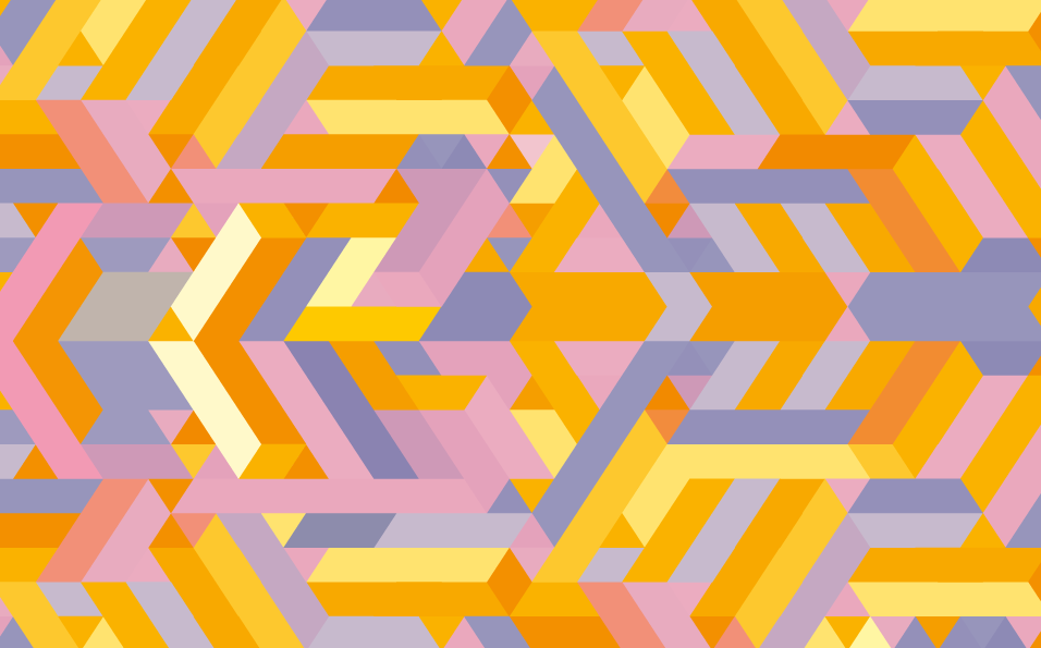 Geometrische patroonoverlap vinyl tapijt badkamer - TenStickers