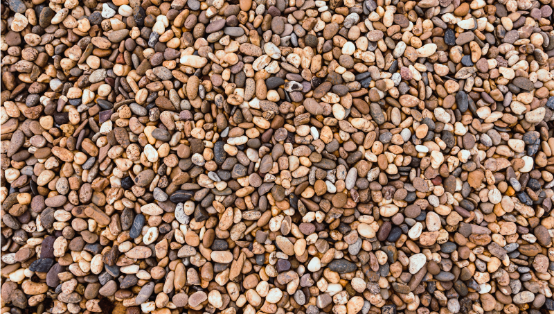 Kiezelsteenachtig oppervlak vinyl tapijt stenenstructuur - TenStickers